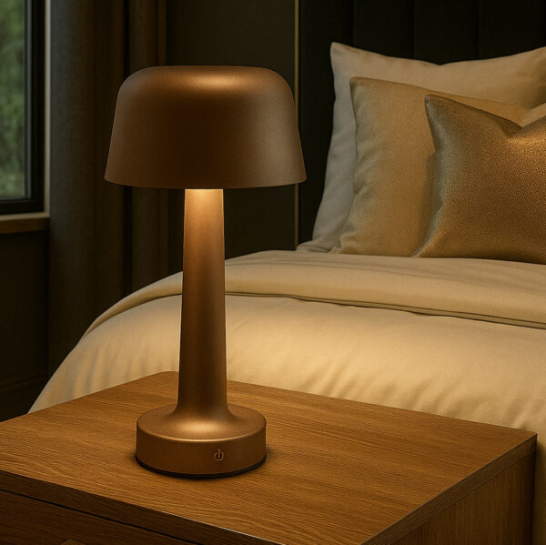 Lampe champi de luxe réchargeable USB tactile – Image 4