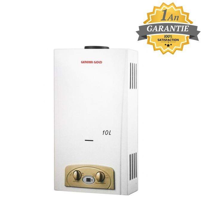 CHAUFFE BAIN AUXSTAR 10L GAZ BOUTEILLE – BLANC