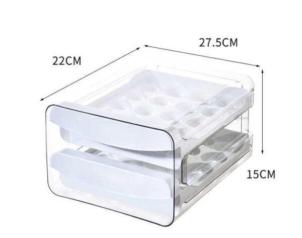 boîte de rangement pour œufs 2 étage – Image 2