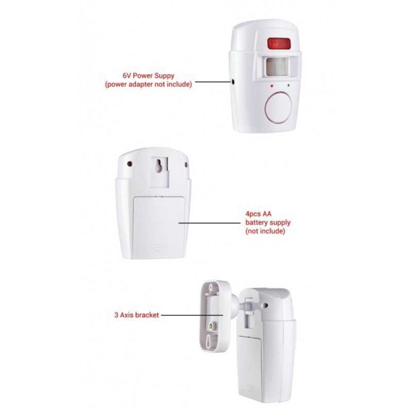 Détecteur de mouvement + ALarme  télécommandé – Image 6
