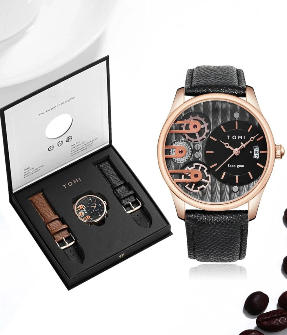 Montre de luxe Tomi Face – Coffret élégant