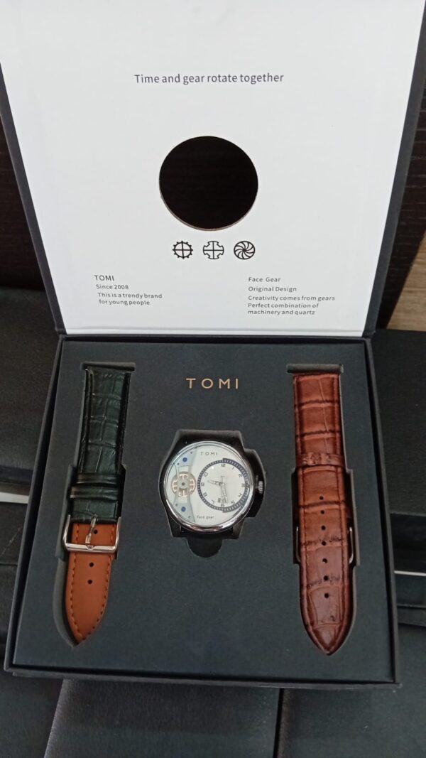 Montre de luxe Tomi Face Gear pour homme Tunisie – Image 3