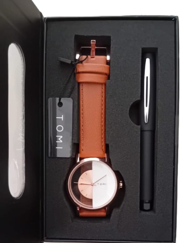Montre Élégante + Stylo Tommy Tunisie – Image 4