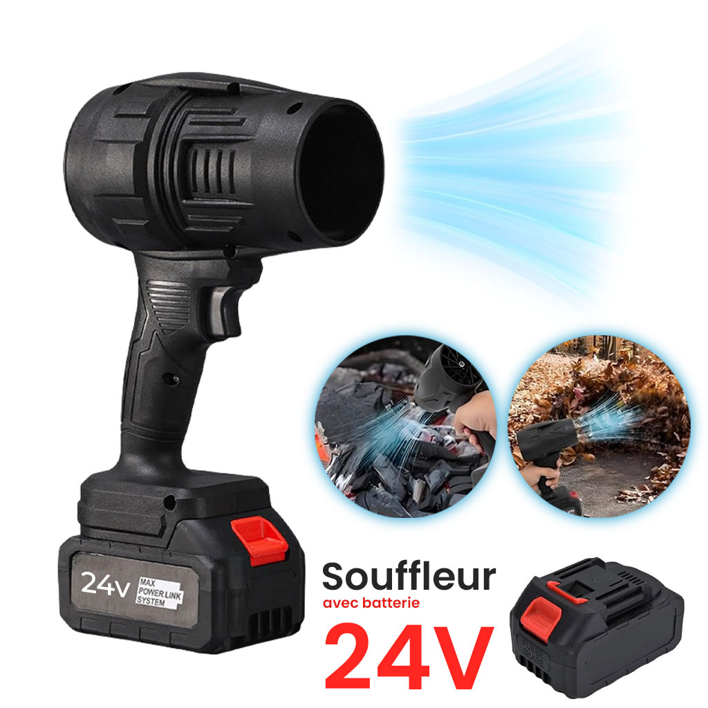 Souffleur à Jet Turbo Portable avec Batterie Lithium 24V – Image 2