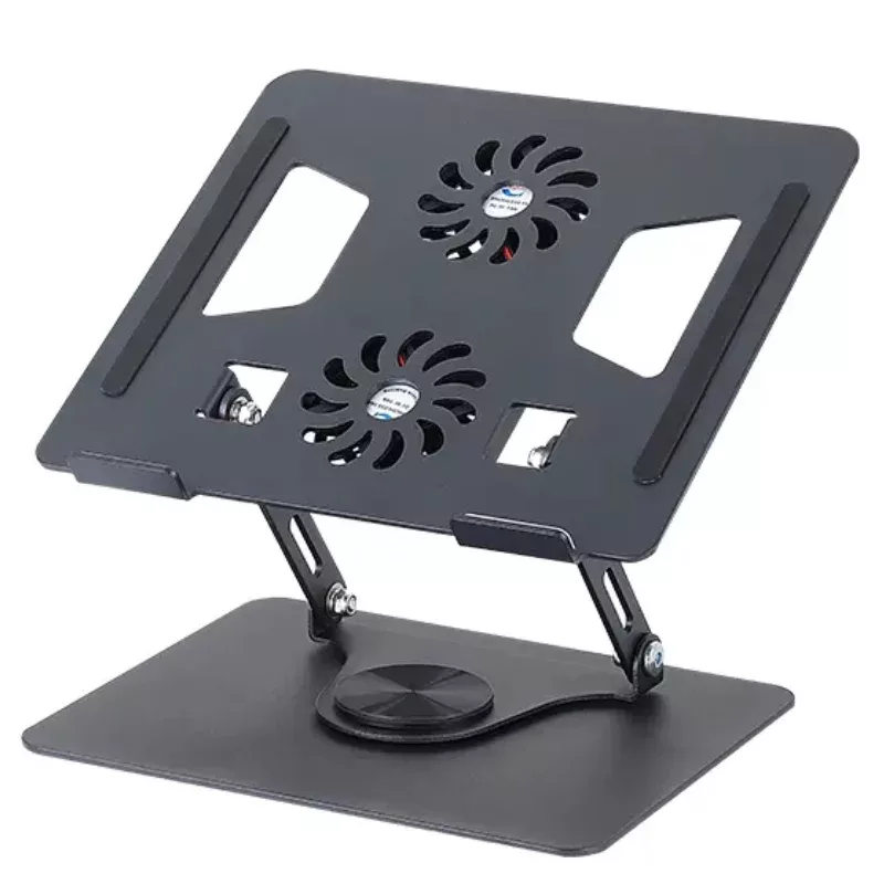 Support d&rsquo;Ordinateur Portable Rotatif à 360° – ventilateurs non inclus