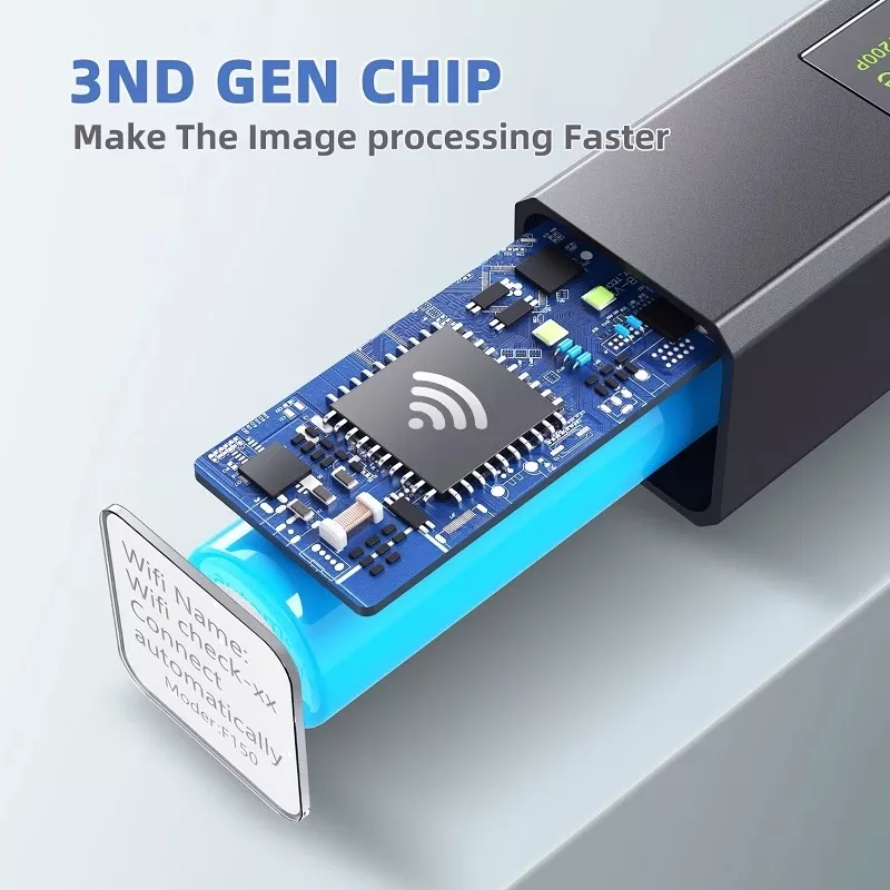 Endoscope 5 metres sans fil WiFi HD 1200P étanche IP68, objectif de 8MM, Rigide – Image 3