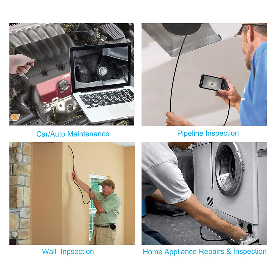 Caméra Endoscopique Android 3 en 1 de 7mm pour Inspection – Longueur 1.5 m câble Regide – Image 2