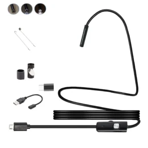 Caméra Endoscopique Android 3 en 1 de 7mm pour Inspection – Longueur 1.5 m câble Regide – Image 4