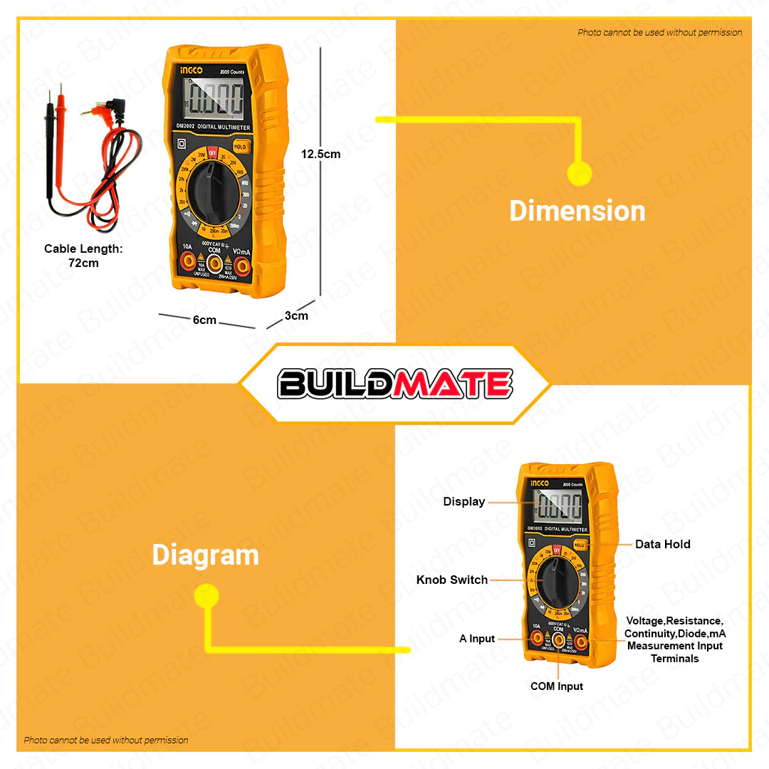 Ingco Digital Multimeter – Image 3