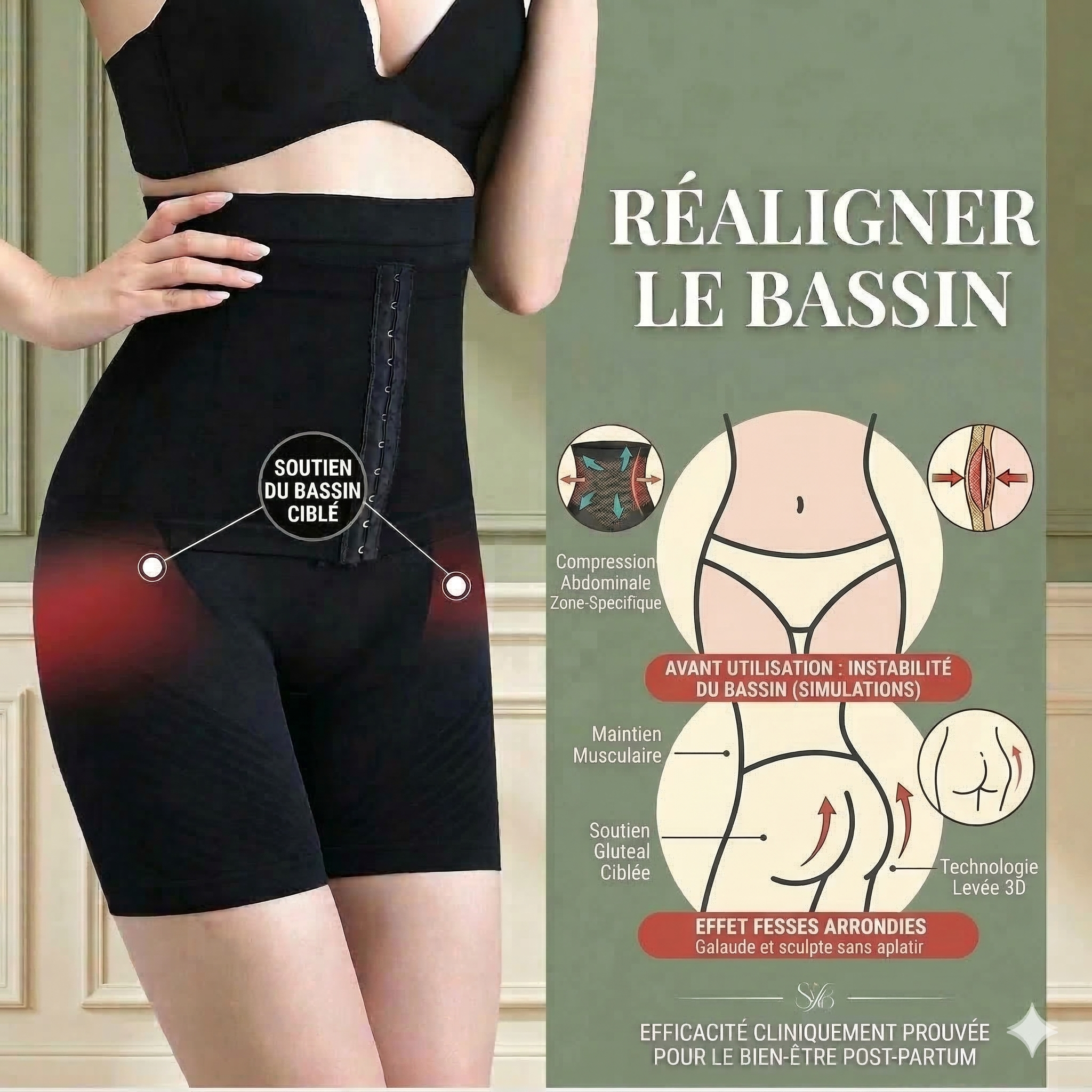 Gaine amincissante Noir (التوصيل مجاني)