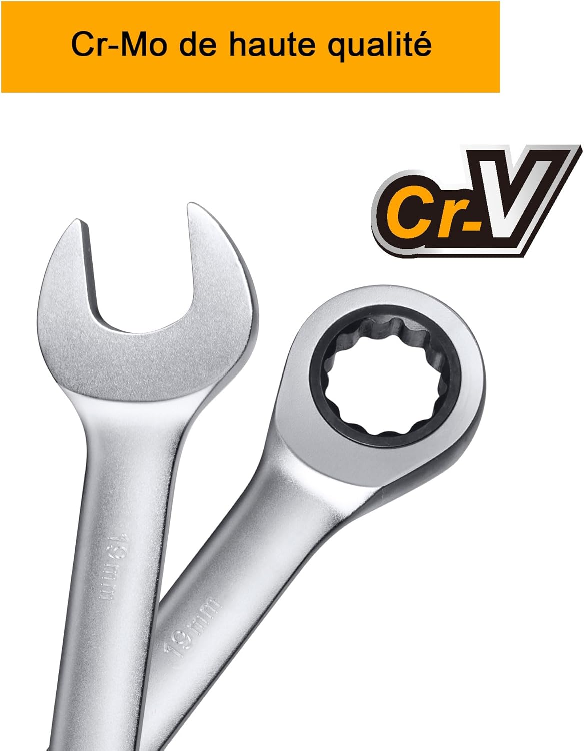 Ingco Lot de Clé Plate à Cliquet 8 Pièces – Image 5