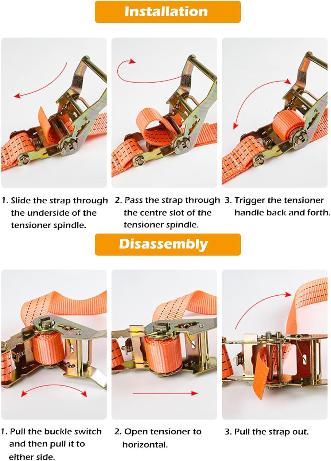 Sangle d'arrimage TIE avec tendeur – Image 2