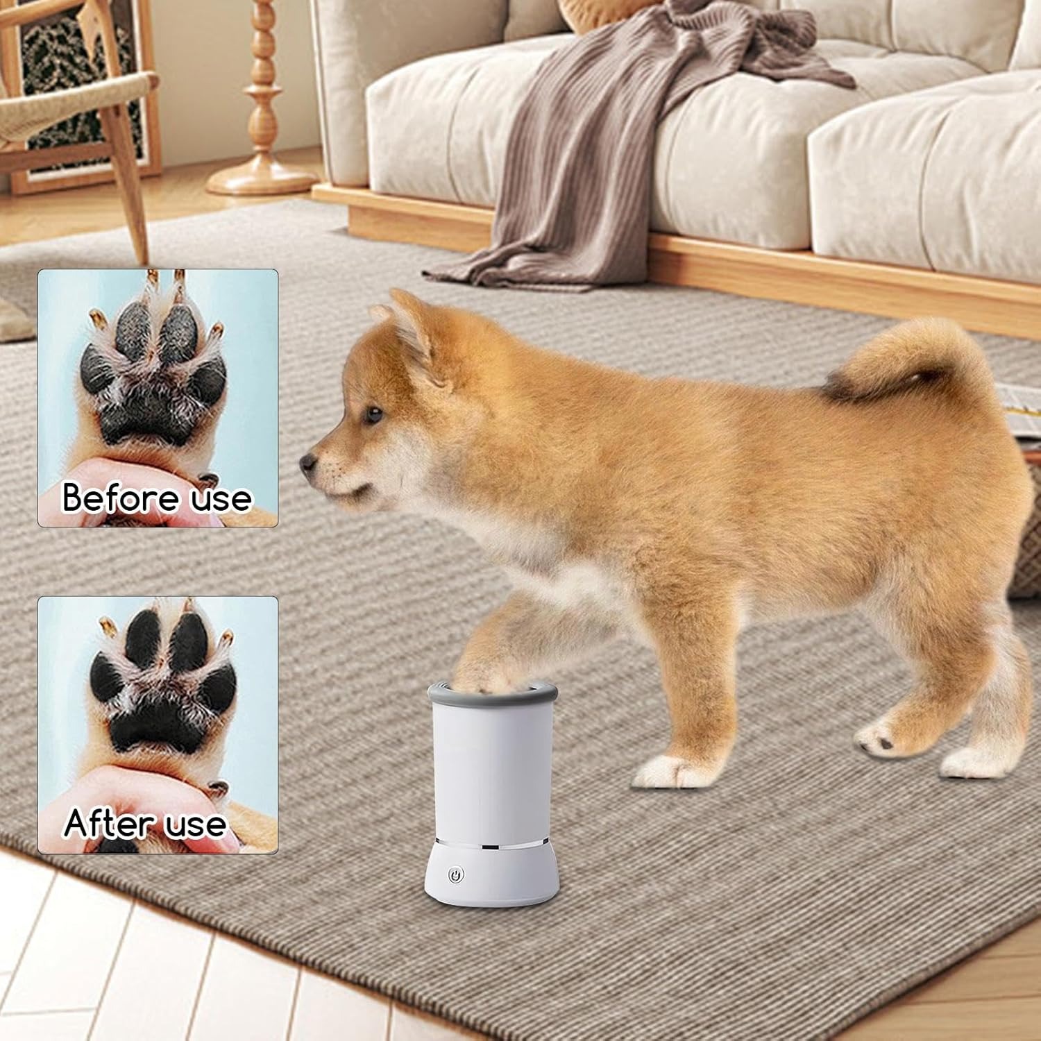 منظف أرجل الكلاب والقطط الأوتوماتيكي 🐾 Nettoyeur de pattes automatique pour chiens et chats