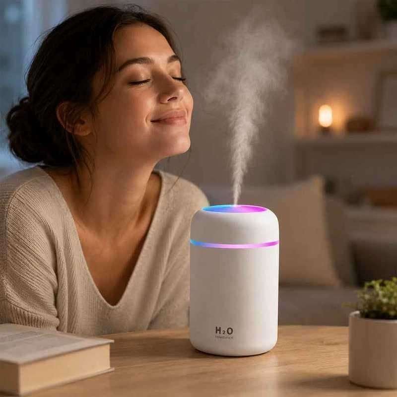 Diffuseur d&rsquo;Huiles Essentielles, Humidificateur USB — Respirez le Bien-Être