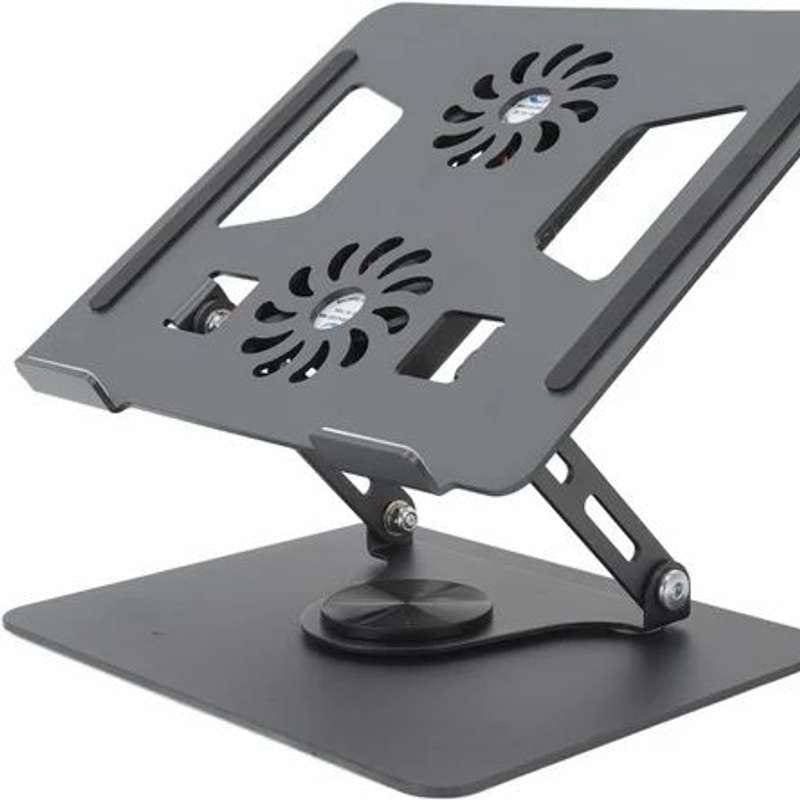 Support d&rsquo;Ordinateur Portable Rotatif à 360° – ventilateurs non inclus