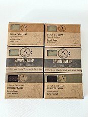 Pack de 6 Savons Exfoliants d&rsquo;Alep – 3 Variétés Naturelles