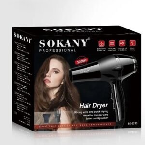 Sèche Cheveux SOKANY Super Turbo Professionnelle 3000W